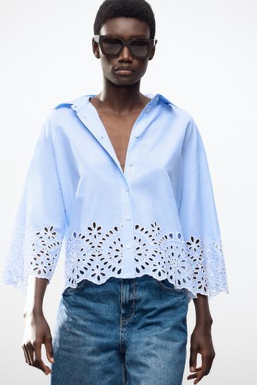 Zara France Chemises Femme Zara Zara Chemise Femme Bleu CHEMISE