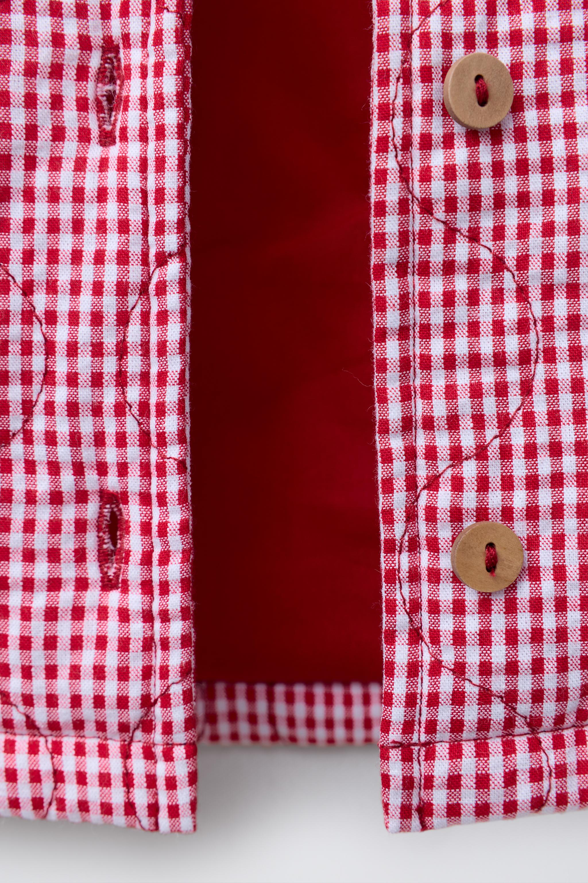 VESTE MATELASSÉE À CARREAUX VICHY