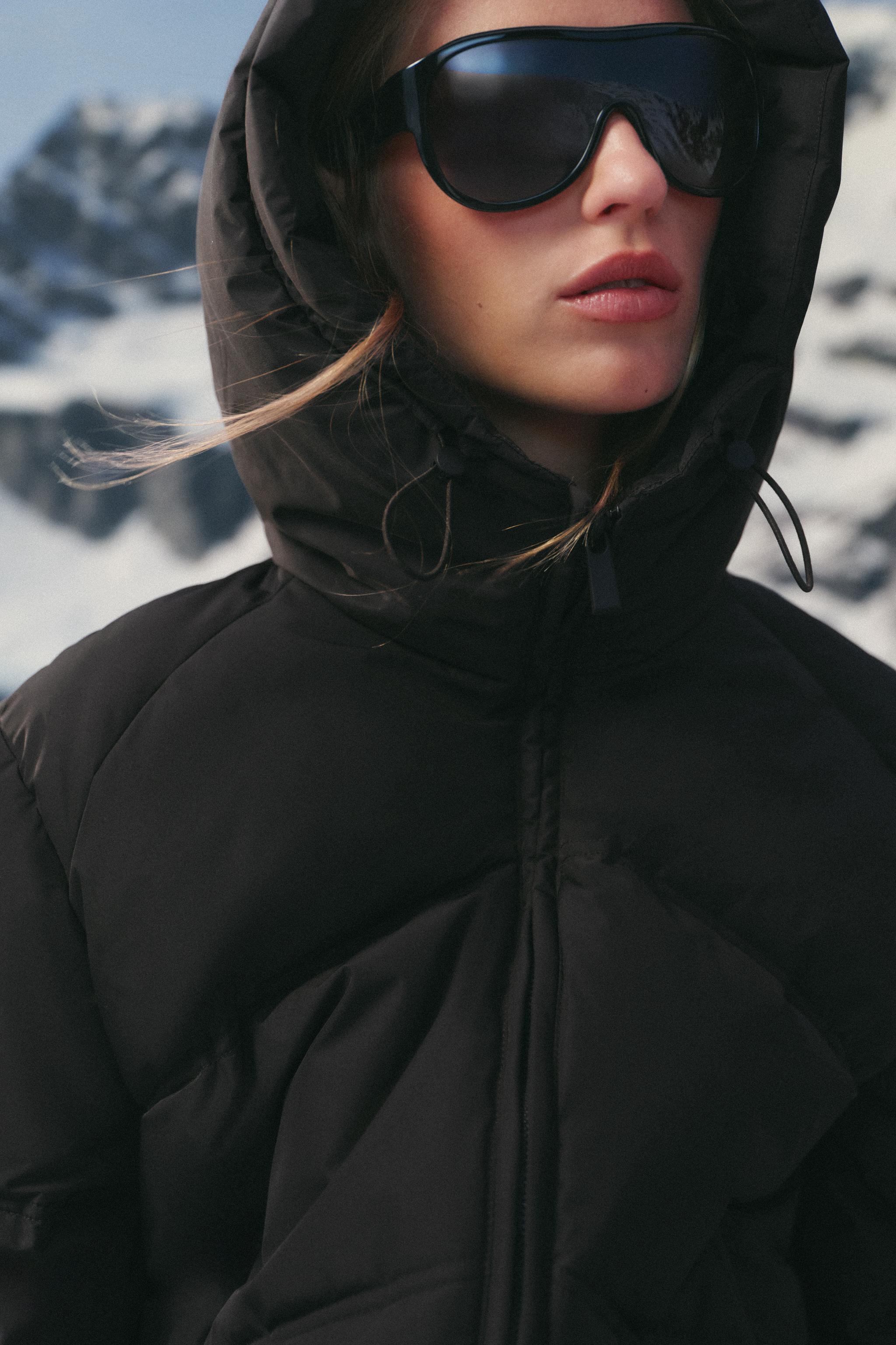 PADDED HOODIE ANORAK WATER-REPELLENT WINDPROOF