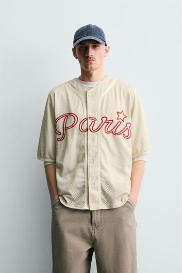 EMBROIDERED TEXTURED SHIRT - Ecru by Zara