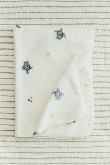 COUVERTURE POLAIRE ENFANT TORTUES - Multicolore de Zara