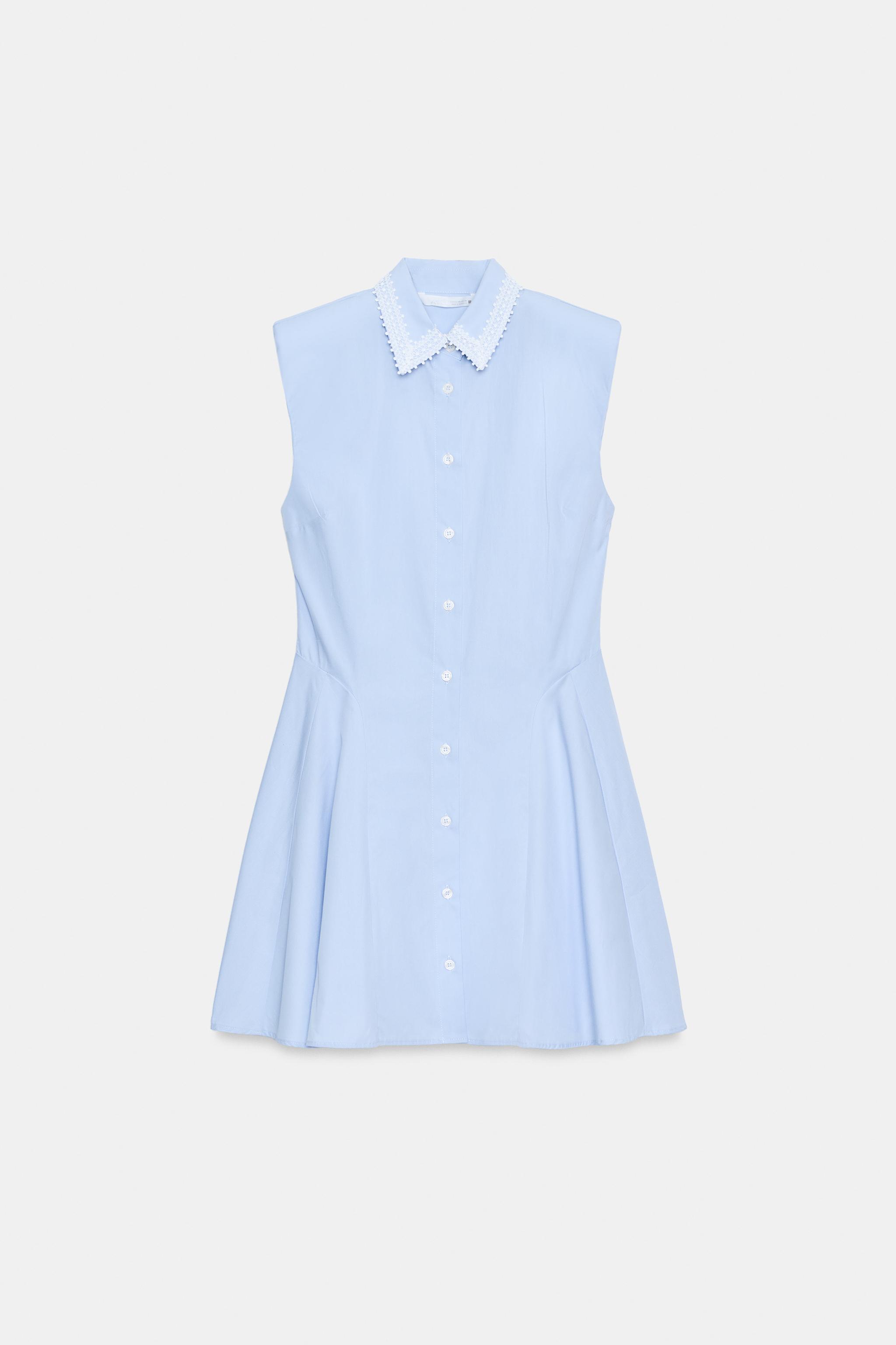 SHOULDER PAD SHIRT DRESS