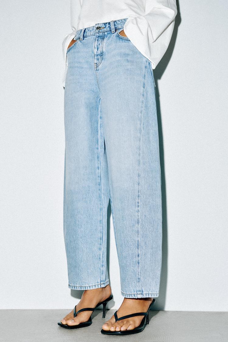 Jeans Z1975 de cintura alta con costuras tipo barril 2