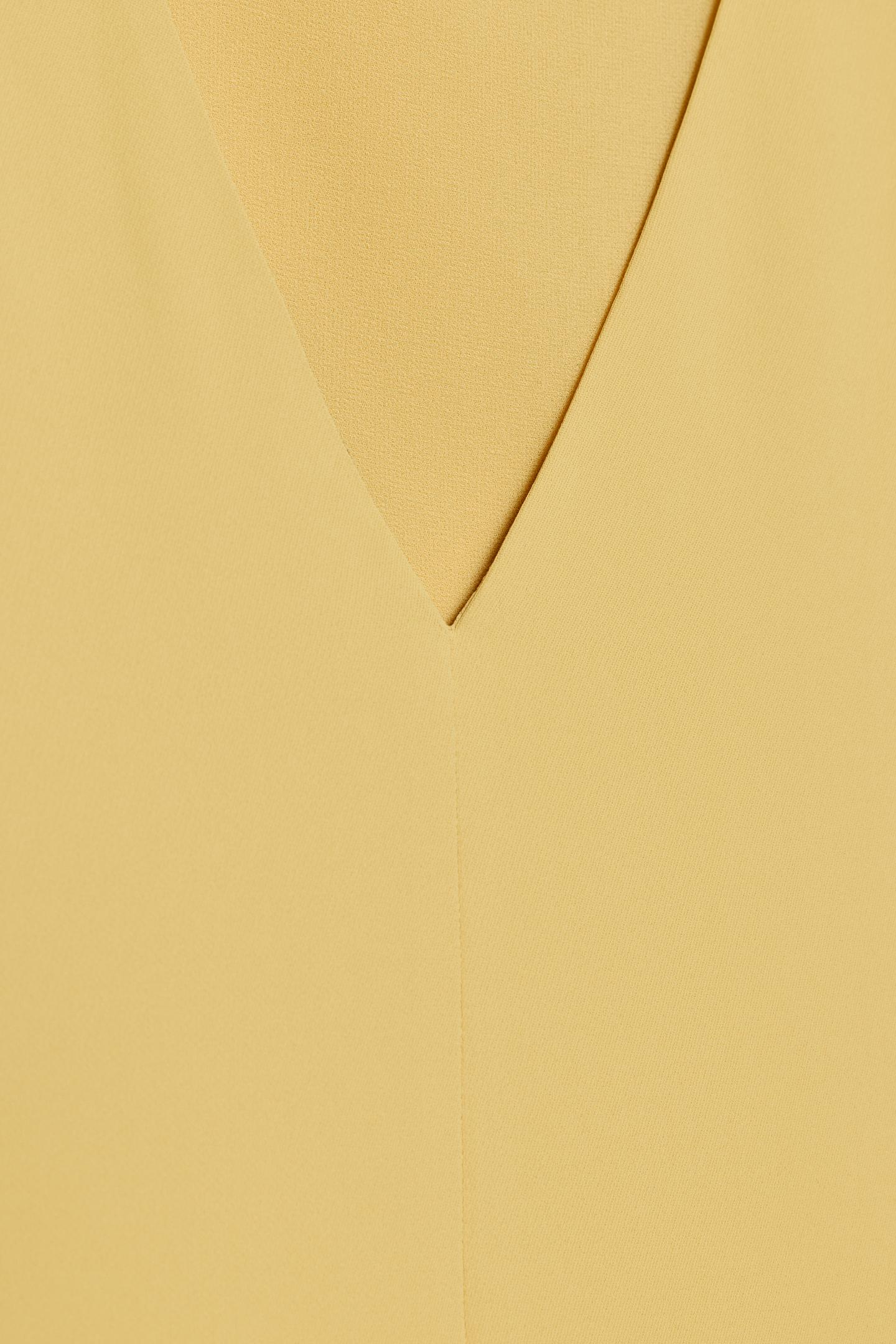 Женское платье Zara Solid Sleeveless MIDI, цвет: Светлый жёлтый — фото 9