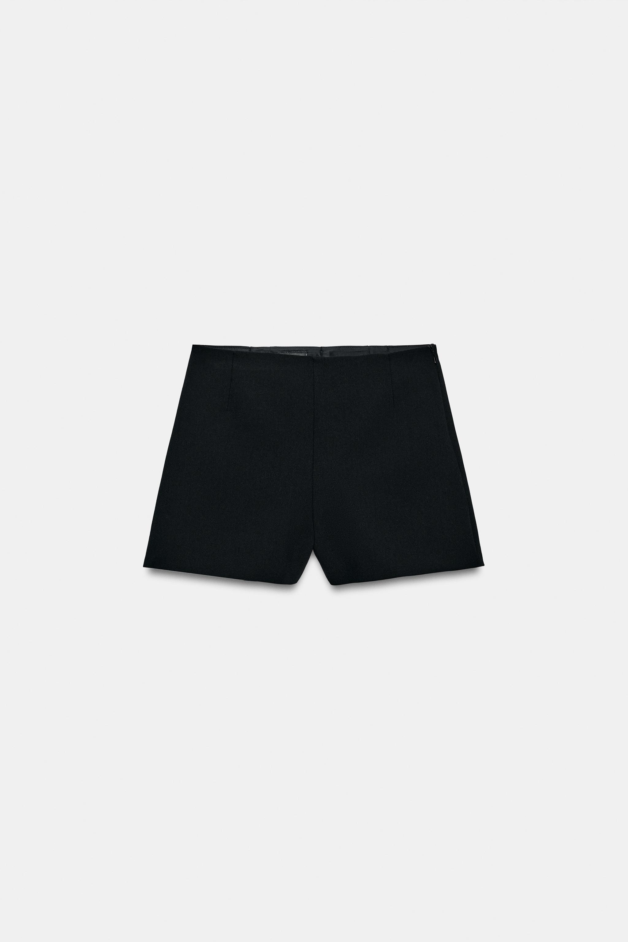 Женские шорты Zara HIGH-WAISTED POLKA DOT SHORTS — фото 7