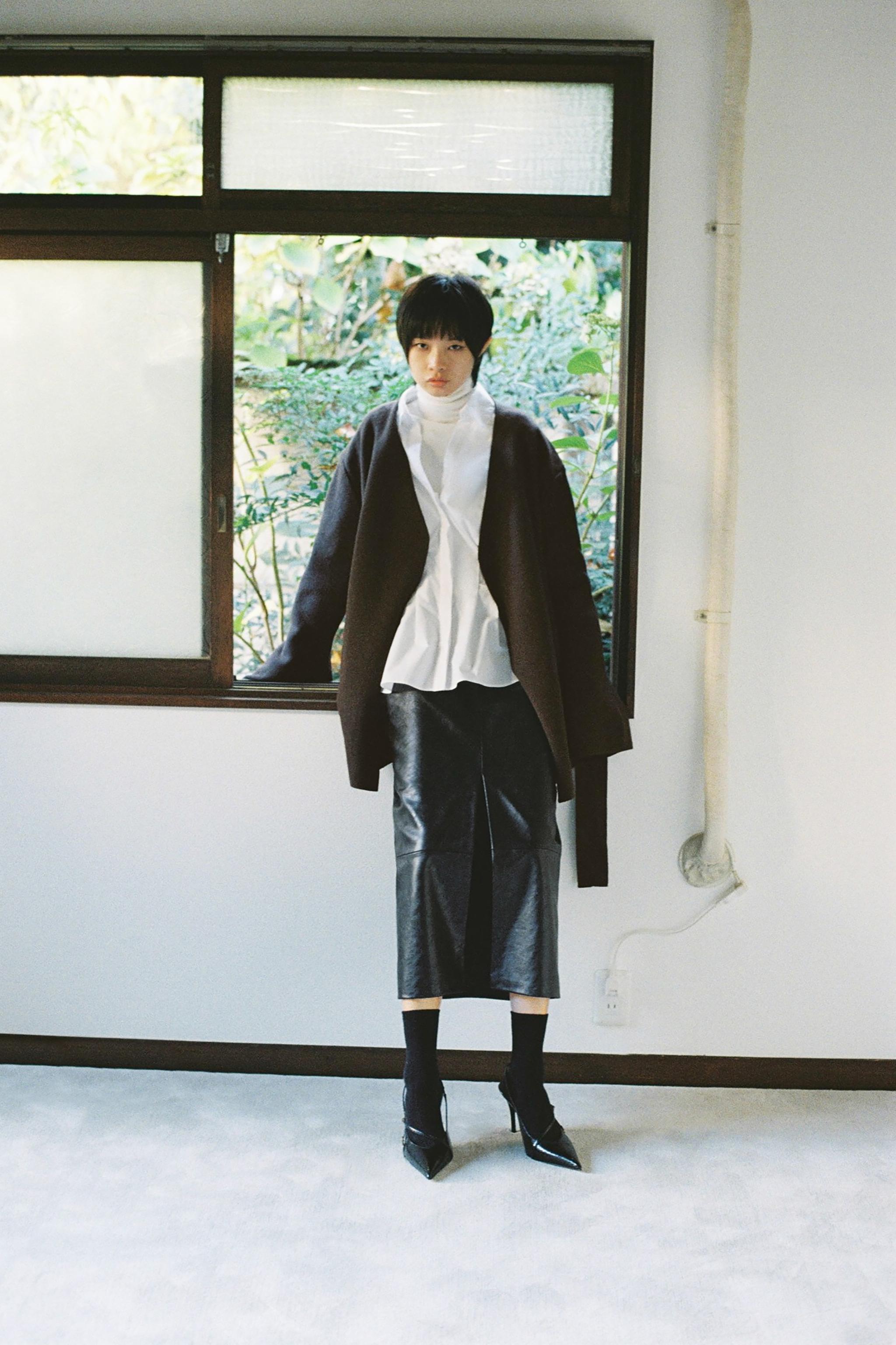 未使用】ZARA ZW COLLECTION トレンチコート風ミディ丈スカート ミモレ