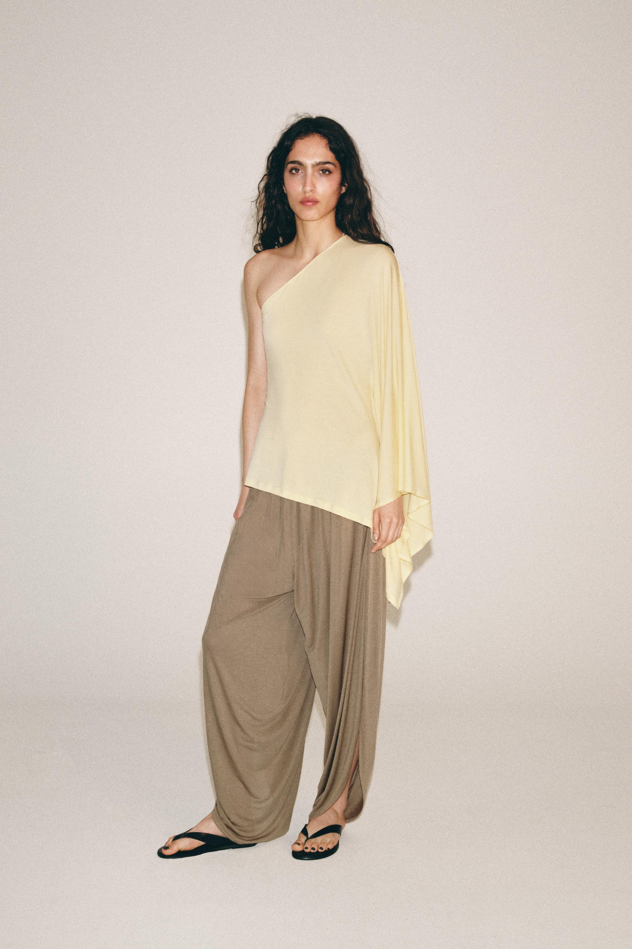 Женские топы Zara ASYMMETRIC CAPE