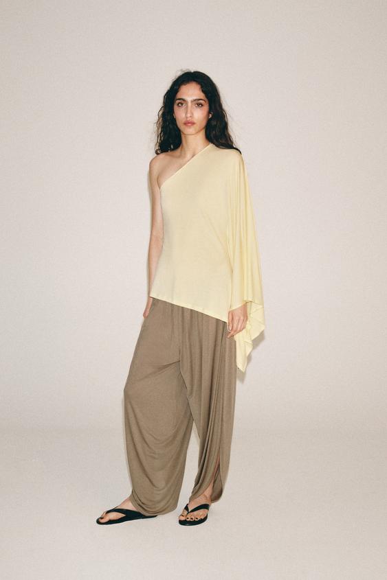 АСИММЕТРИЧНАЯ НАКИДКА — ЖЕЛТЫЙ от Zara — изображение 0