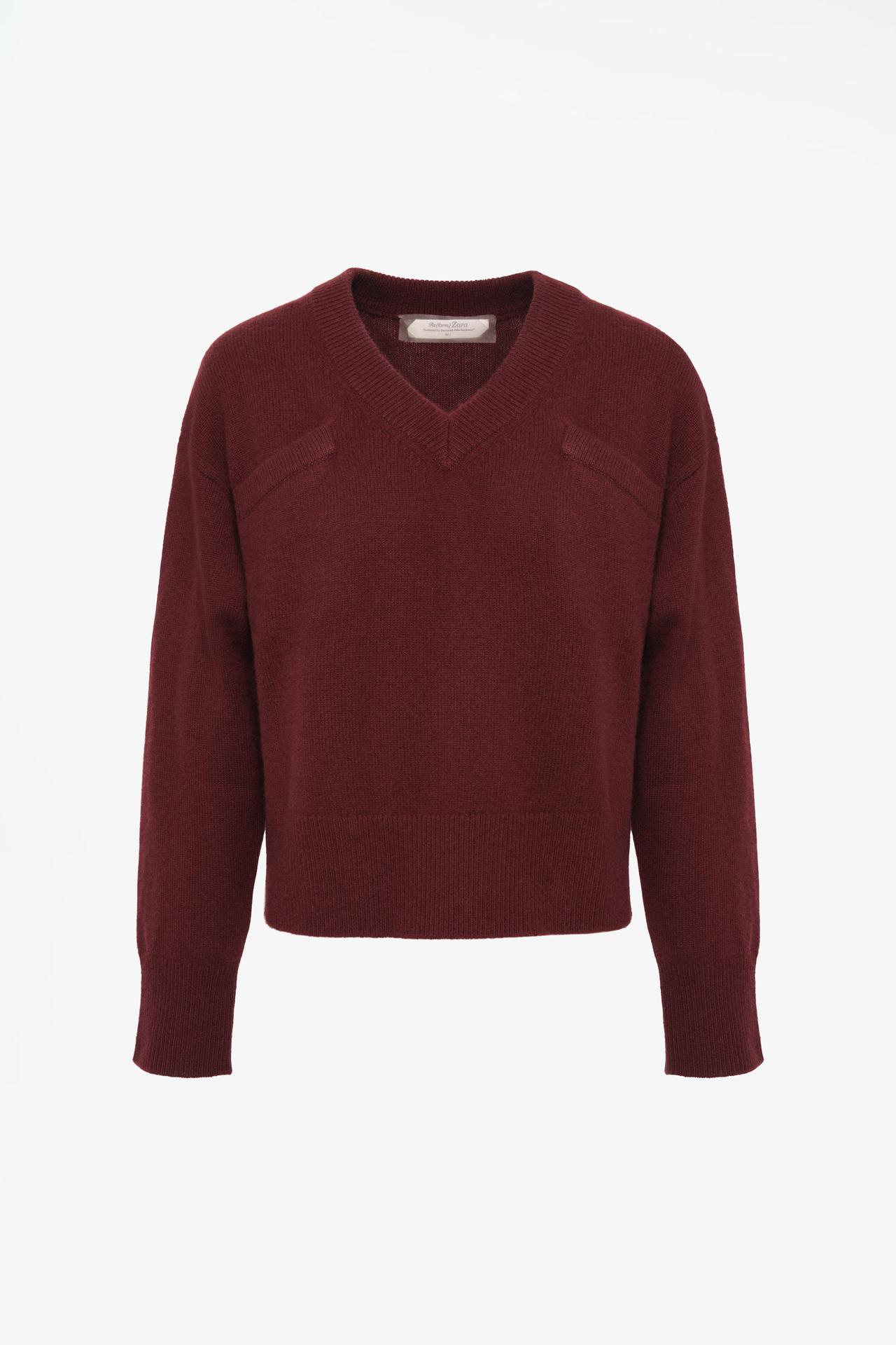 LIMITED EDITION 100% CASHMERE SWEATER — Burgundy