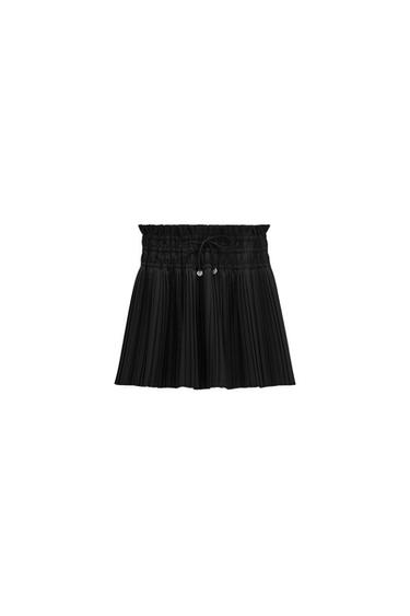 SHIRRED MINI SKIRT