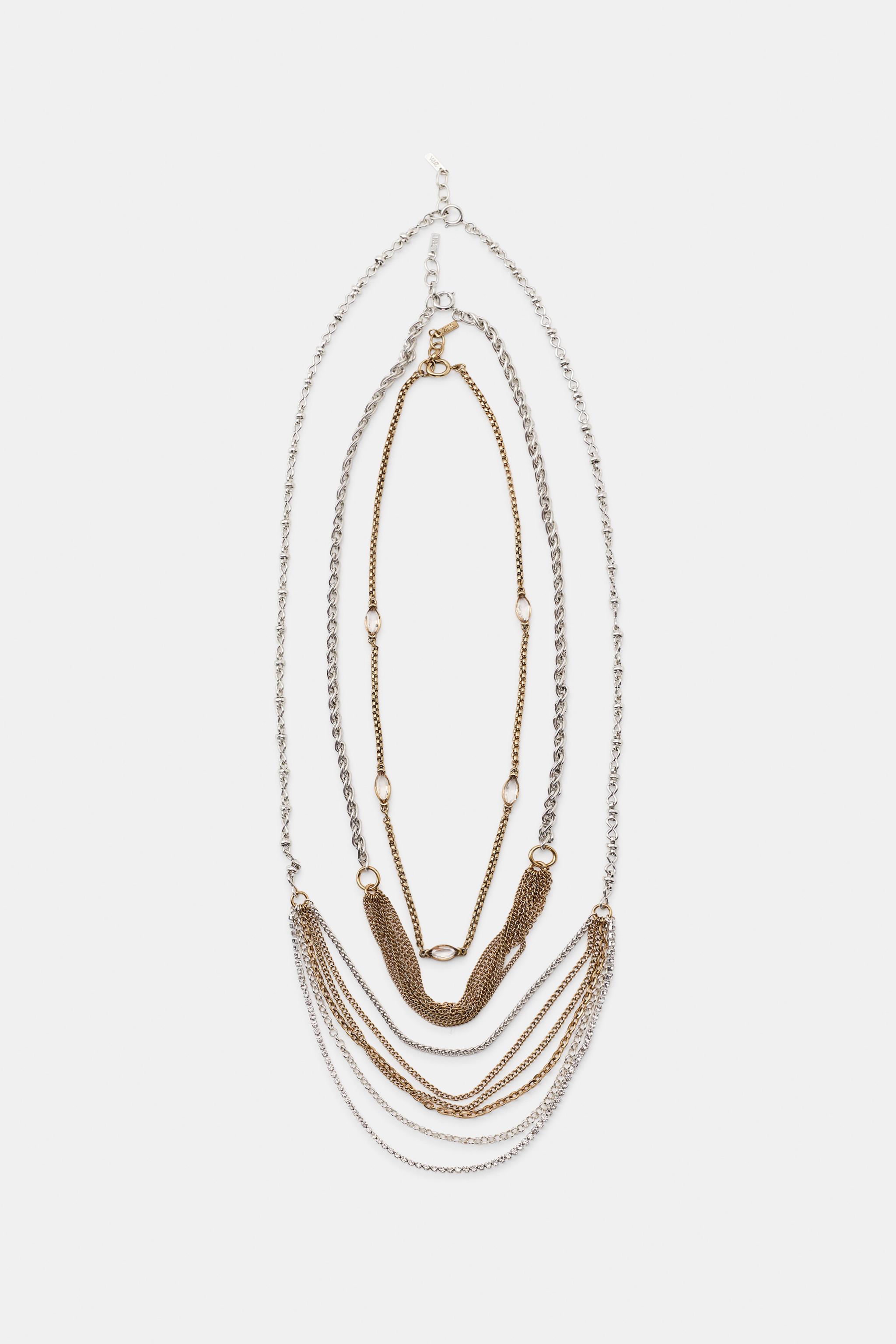 SET OF 3 MIXED CHAIN NECKLACES