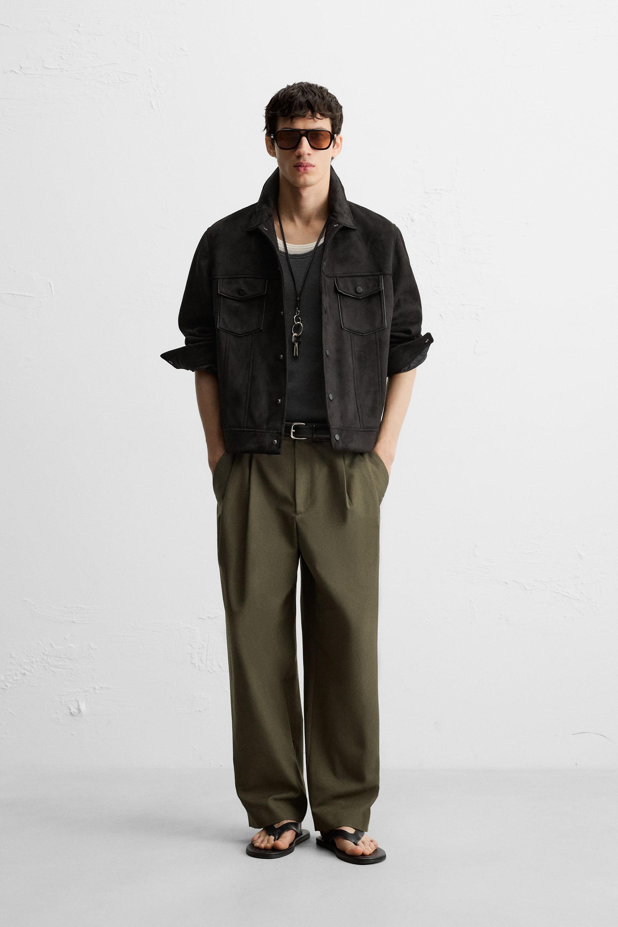 ZARA ブラック ジャンパー・ブルゾン パンツセットアップ org.jpg
