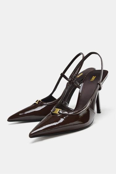 POINTED SLINGBACK SHOES - Brown by Zara - Image 2