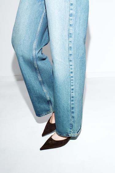 SUEDE MULE - Brown by Zara - Image 1