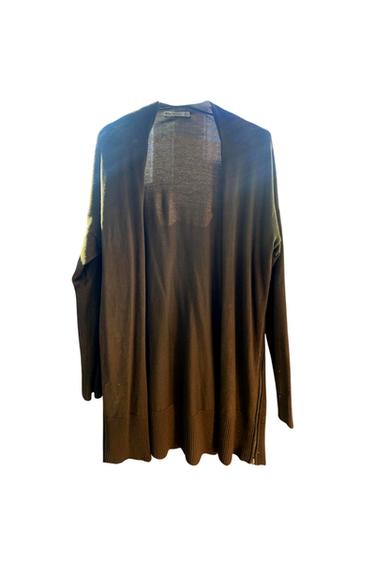 CHAQUETILLA LARGA COLOR CAQUI TALLA L