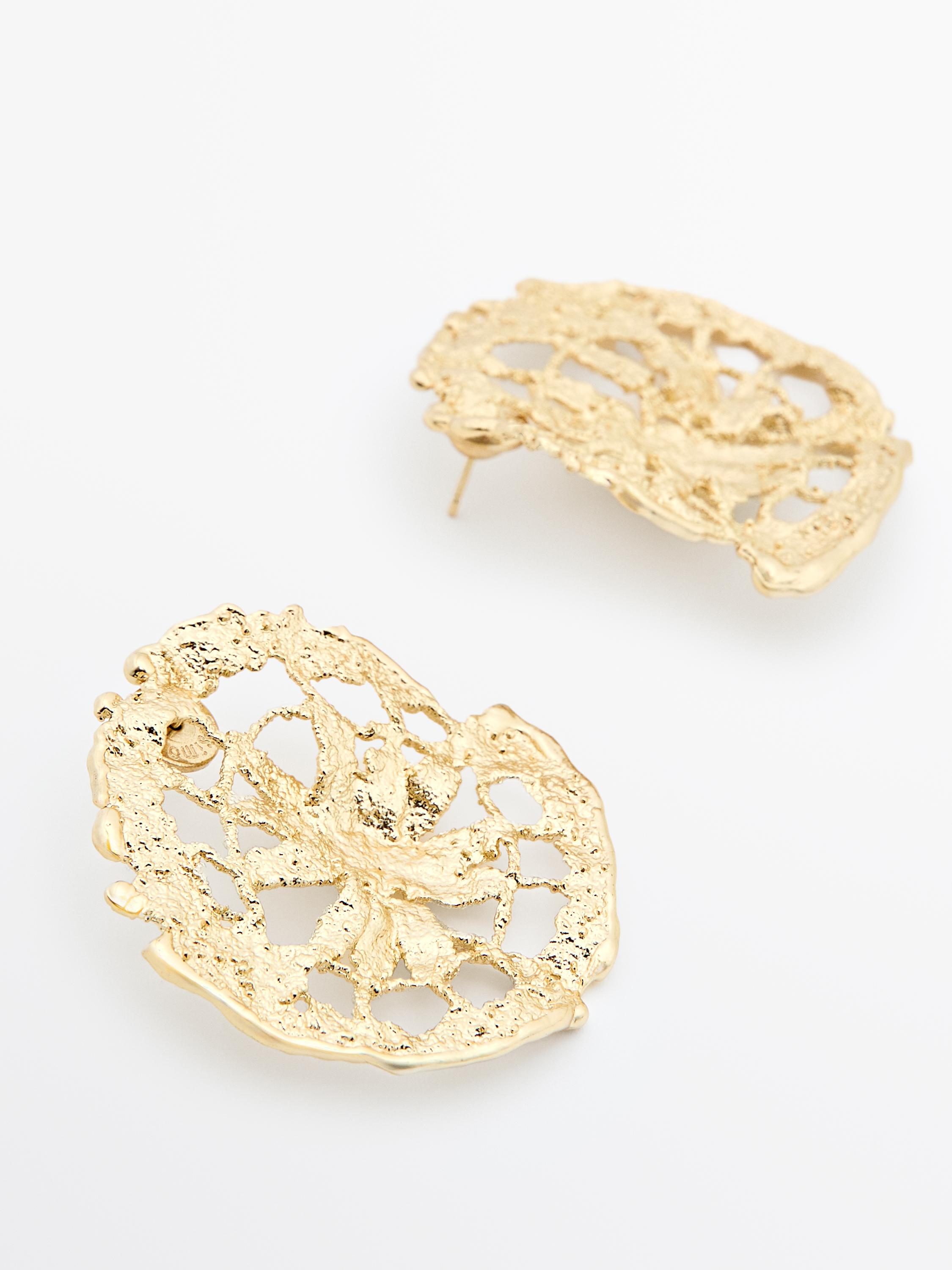 Boucles d'oreilles circulaires dentelle