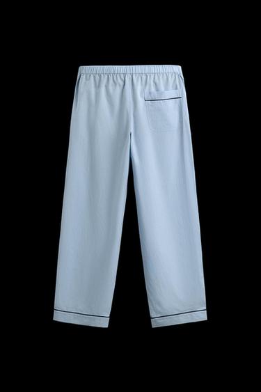 JACQUARD PYJAMA BOTTOMS - Sky blue by Zara