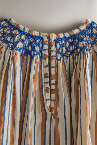 ROBE DE PLAGE ENFANT À RAYURES - Tuile de Zara - Image 3