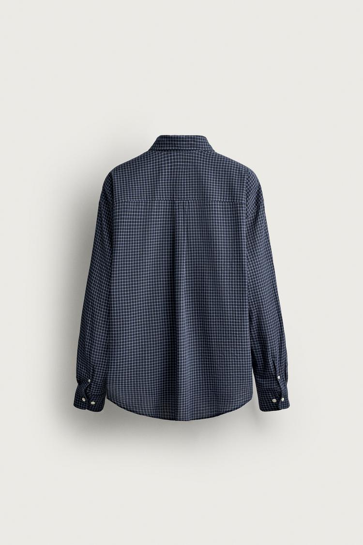 Camisa de cuadros de corte relajado 7