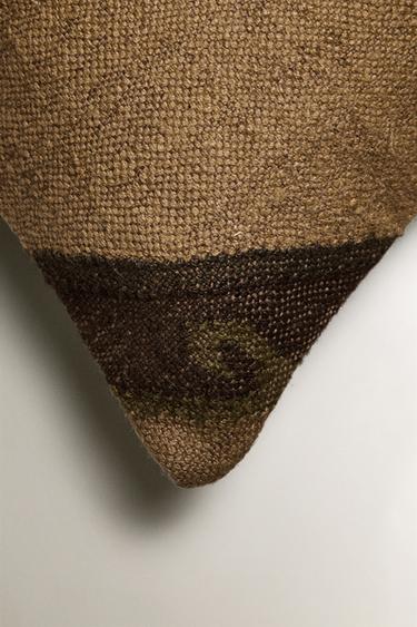 KILIM CUSHION COVER - Mustard by Zara - Image 1