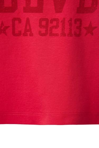 Zara TEXT PRINT T-SHIRT - Raspberry