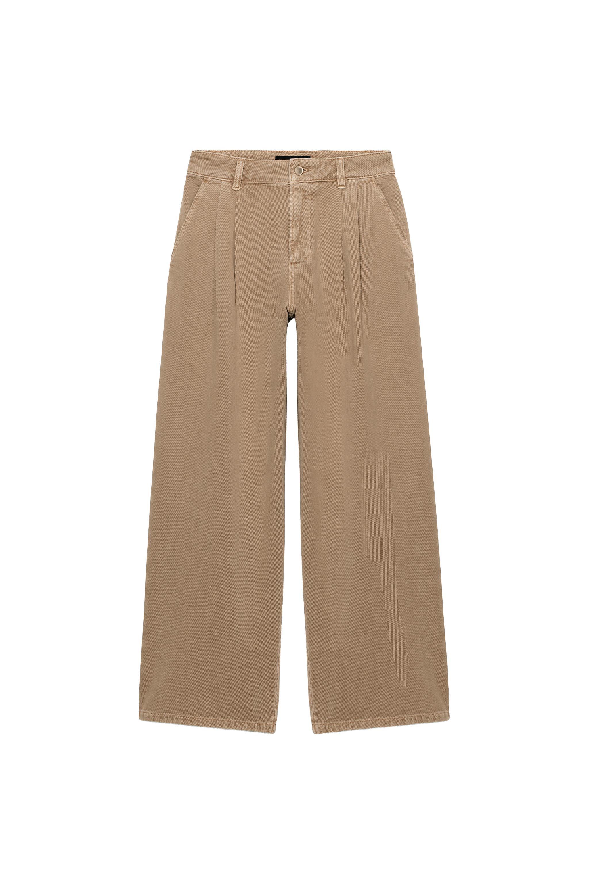 Z1975 WIDE LEG ORTA BEL PENS DETAYLI JEAN