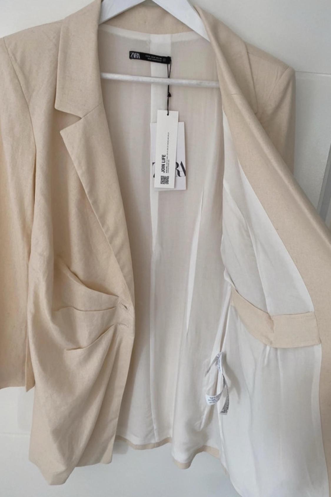 LINEN BLEND BLAZER DRESS - Image 6