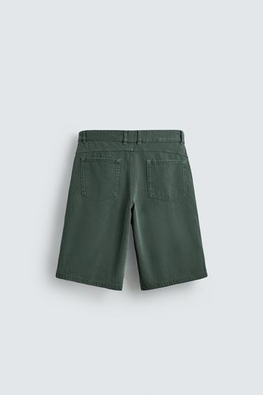 RELAXED FIT BERMUDA SHORTS - Sea green by Zara - Image 6