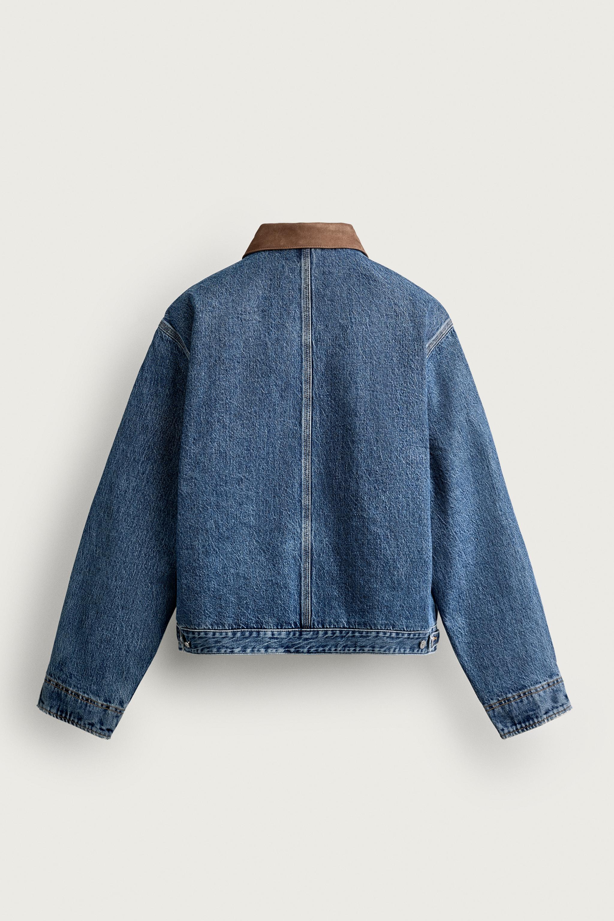 VESTE EN JEAN AVEC PIÈCE CONTRASTE FRUIT OF THE LOOM™