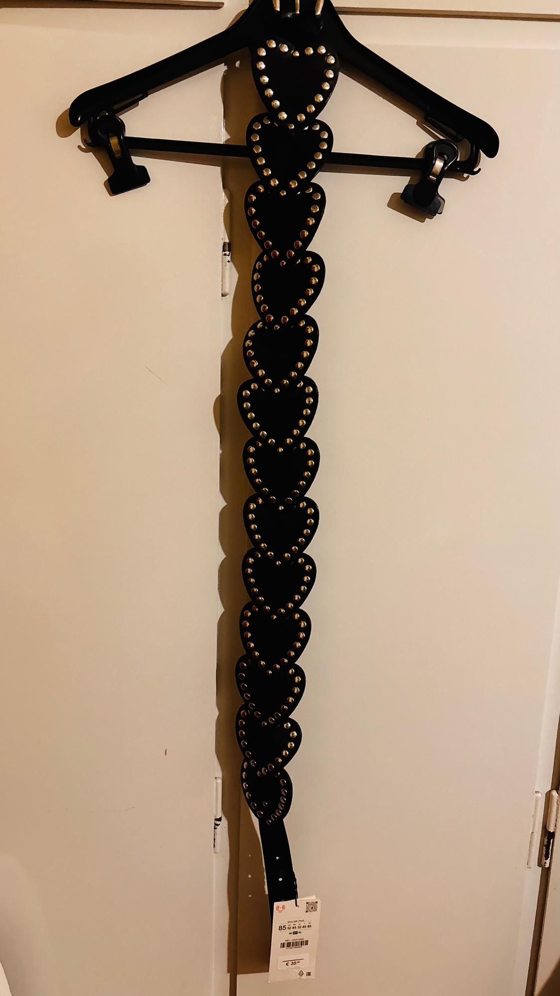 LEATHER HEART STUDDED BELT - Image 2