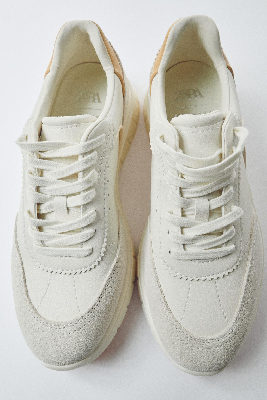 CONTRAST HEEL COUNTER TRAINERS