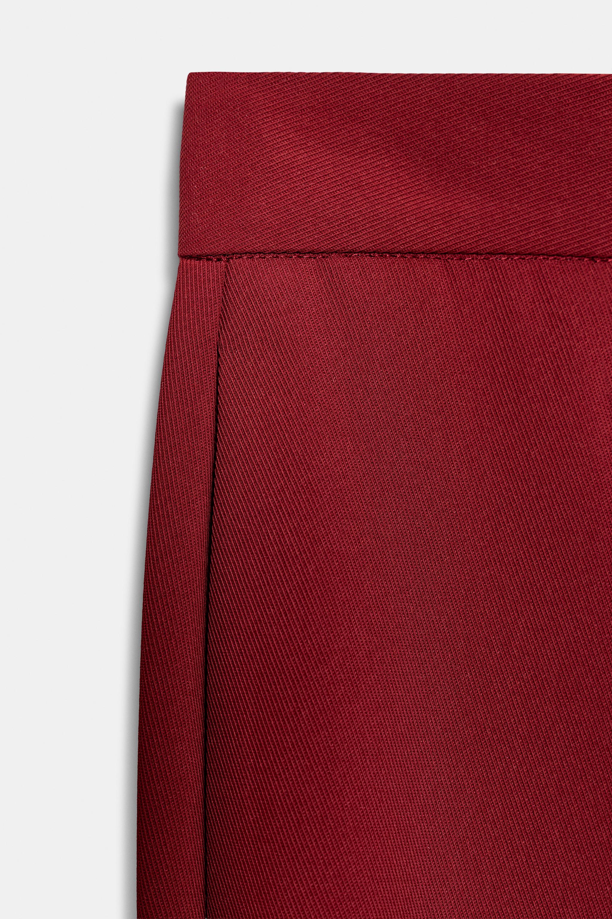 WIDE LEG PLEATED PANTS