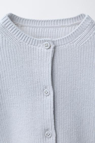 CARDIGAN PURL - Blue / Grey by Zara - Image 2