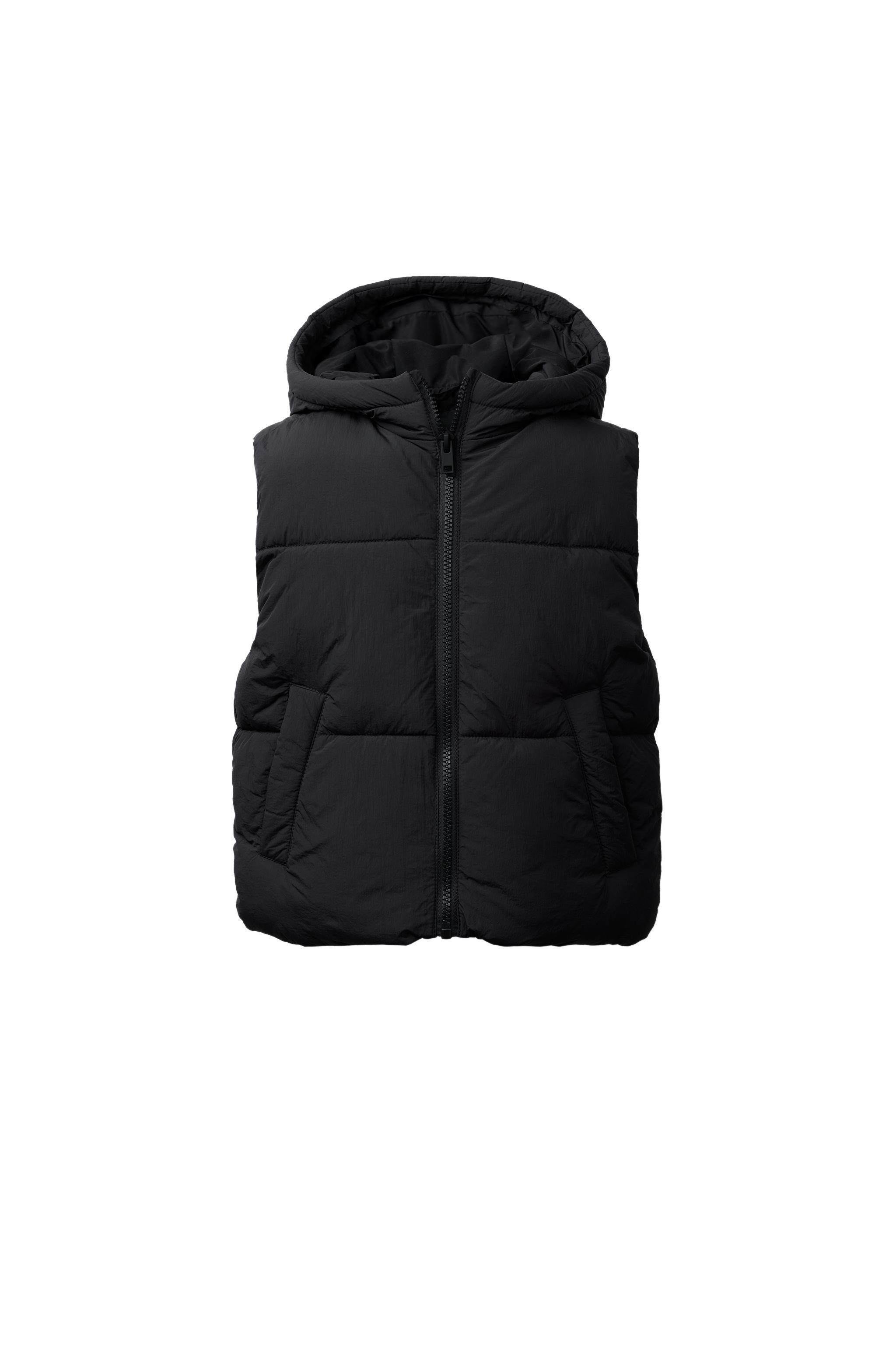 HOODED PADDED GILET - Black | ZARA South Africa