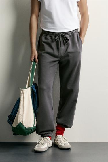 BASIC JOGGING TROUSERS - Dark anthracite by Zara