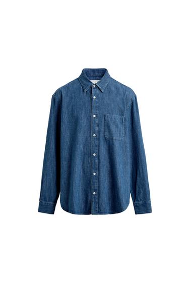 SELVEDGE DENIM SHIRT - Blue by Zara