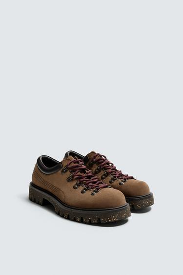 LEDERSCHUH MIT HAKEN - Braun von Zara