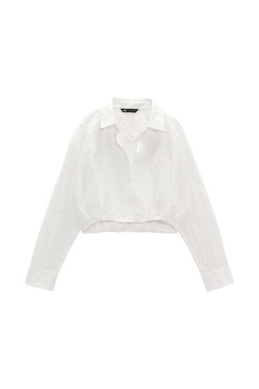 SHIRT WITH CUTWORK EMBROIDERY