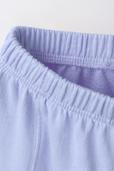 PANTALON EN MOLLETON BALLOON UNI - Bleu clair de Zara - Image 2