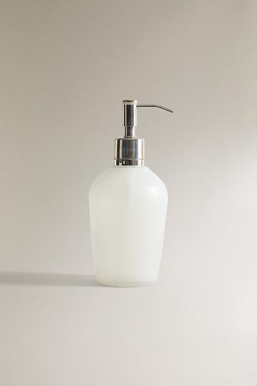 FROSTED GLASS SOAP DISPENSER - 990 الخاص بـ Zara
