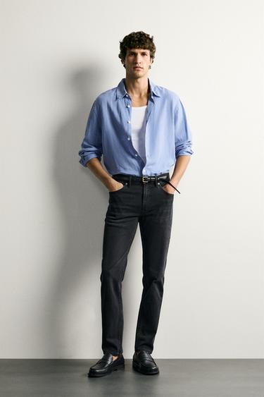 ベーシックスリムフィットデニムパンツカーボンZaraのベーシックスリムフィットデニムパンツ - カーボン 