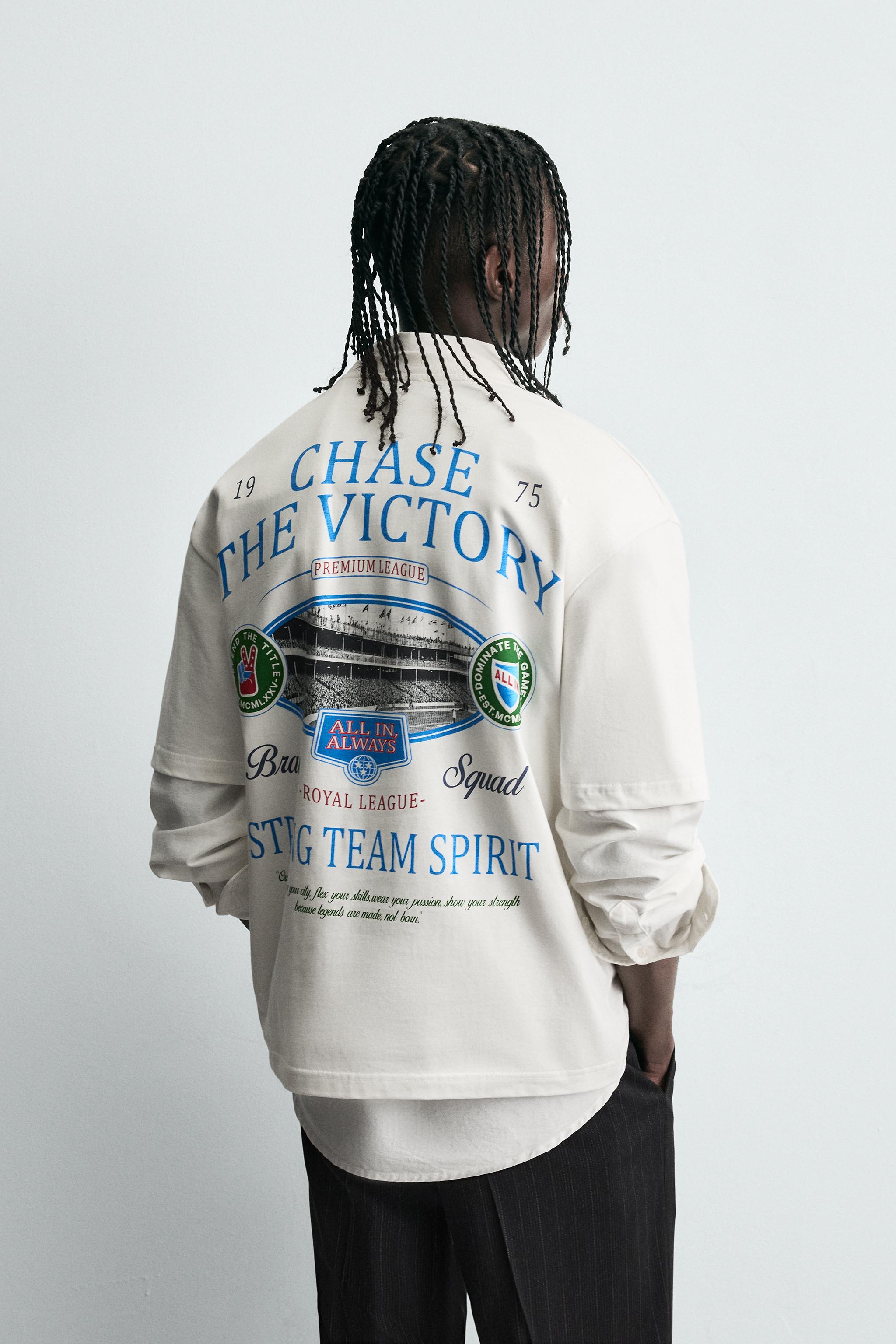 COMBINED PRINT T-SHIRT - Oyster-white | ZARA United States