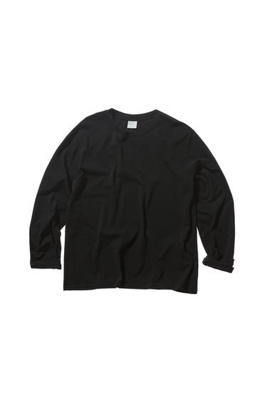 LIGHTWEIGHT COTTON LONG SLEEVE T-SHIRT - Dark navy by Zara