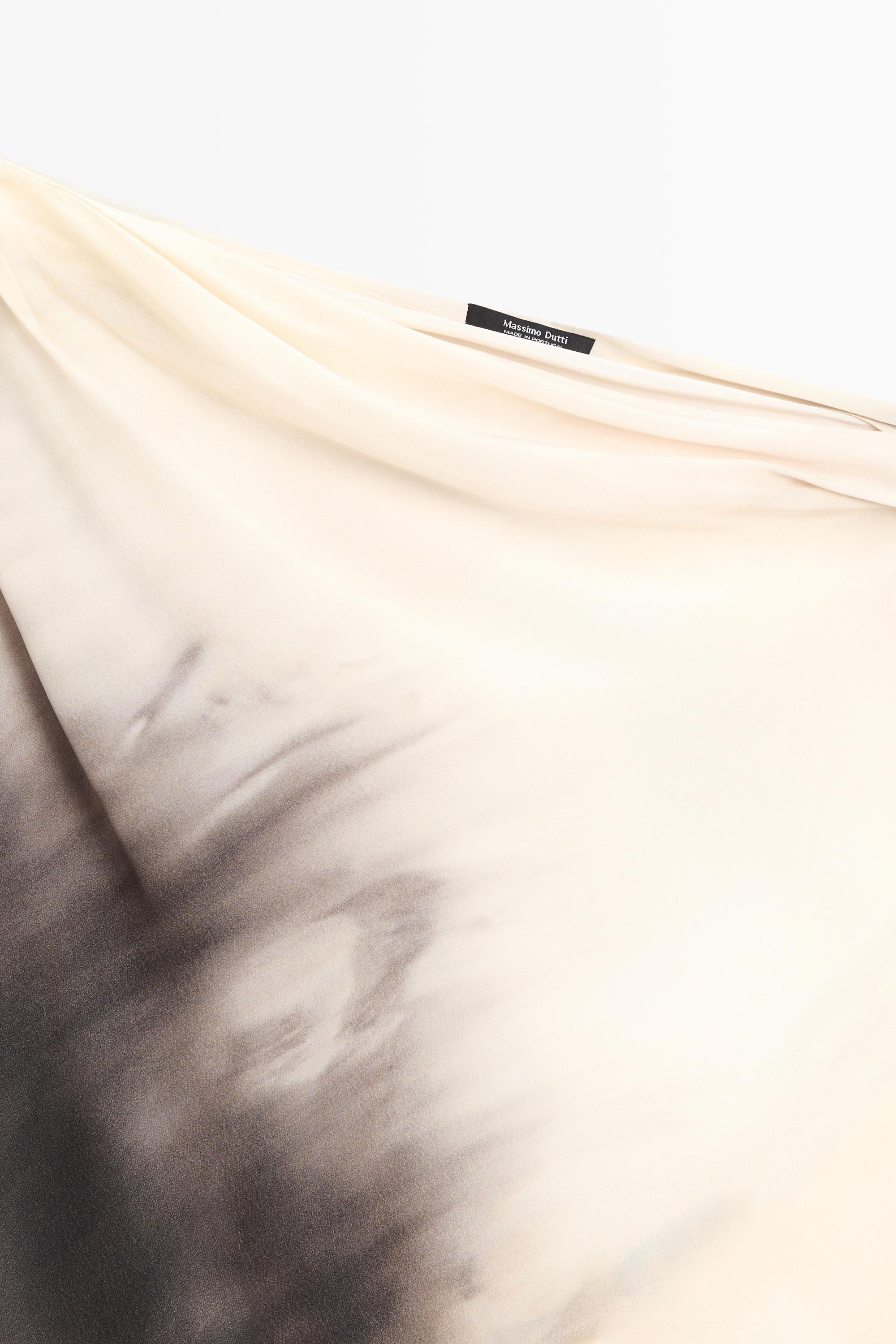 Top asymétrique drap