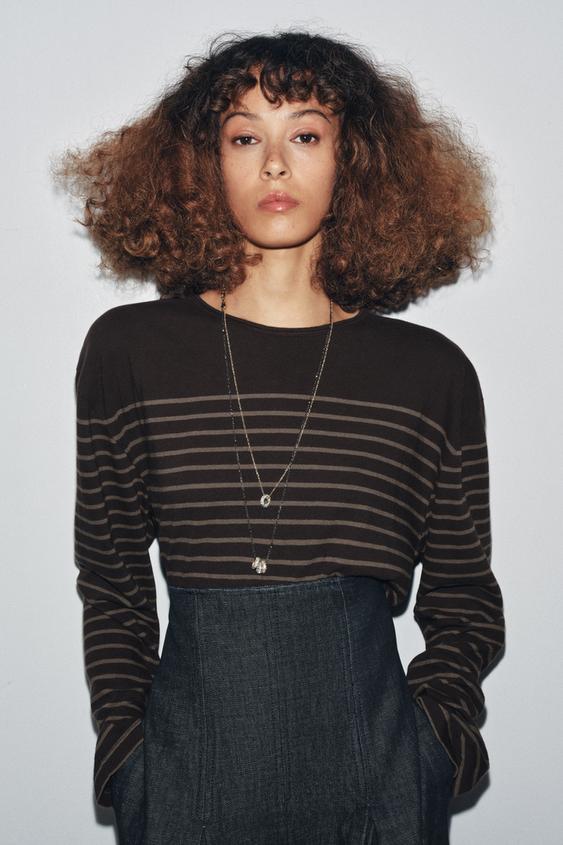 STRIPED LONG SLEEVE T-SHIRT