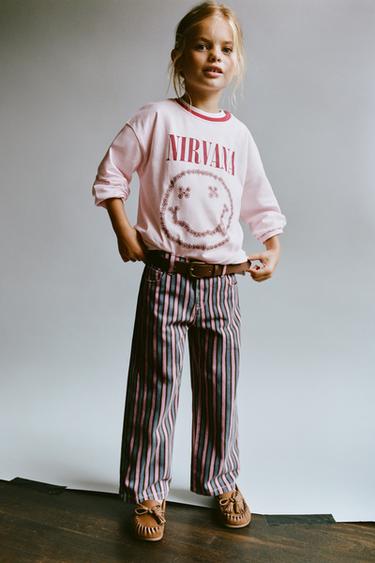 Zara NIRVANA ® PRINT T-SHIRT - Pink