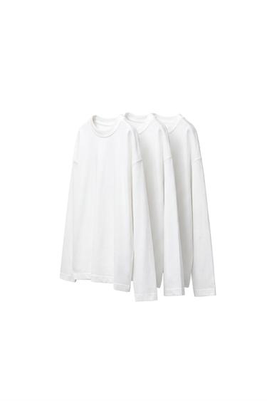 Zara THREE-PACK OF BASIC T-SHIRTS - White