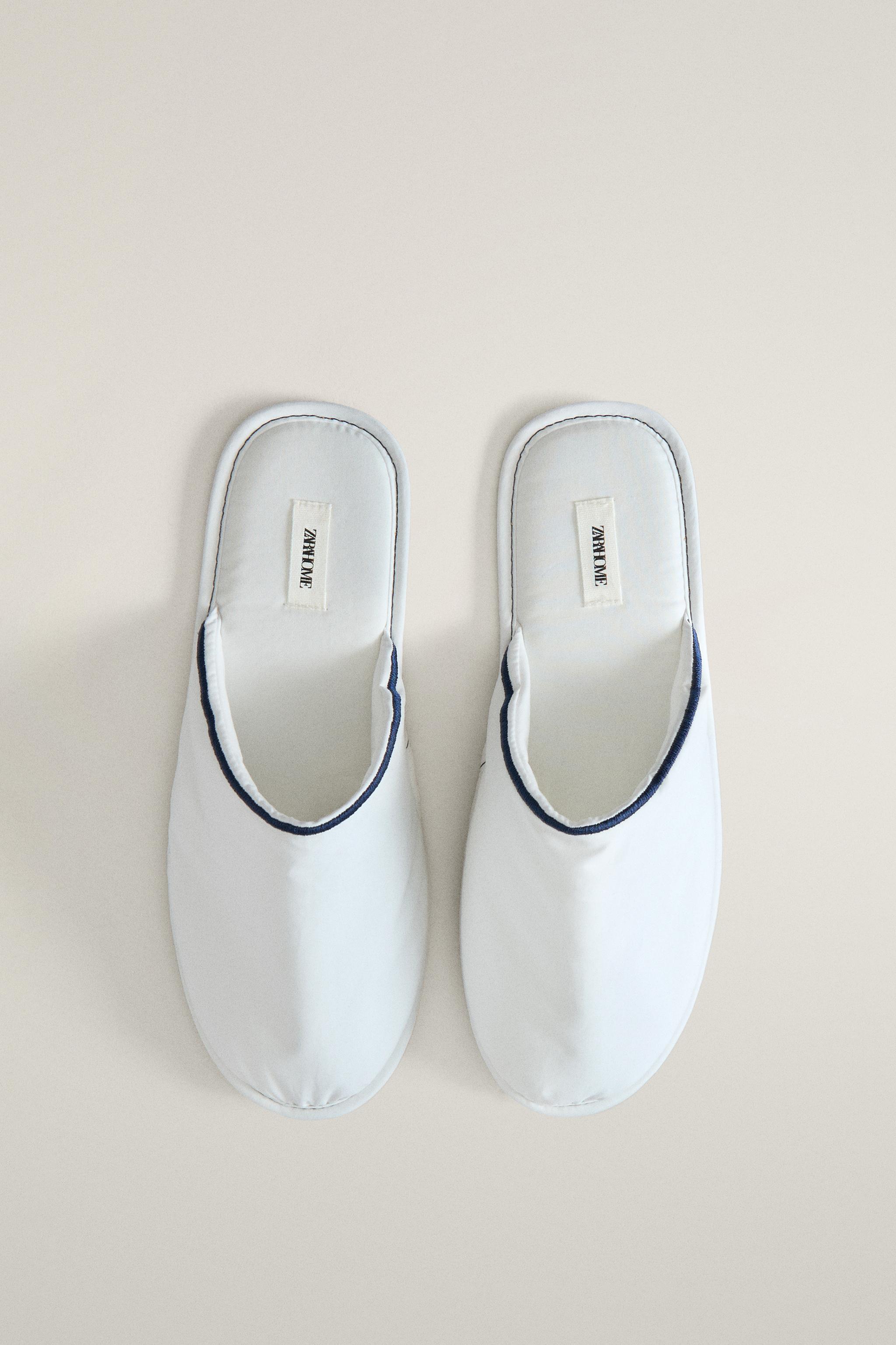 SCALLOPED MULE SLIPPERS