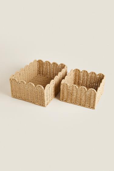 SCALLOPED BASKET - Light beige by Zara - Image 2