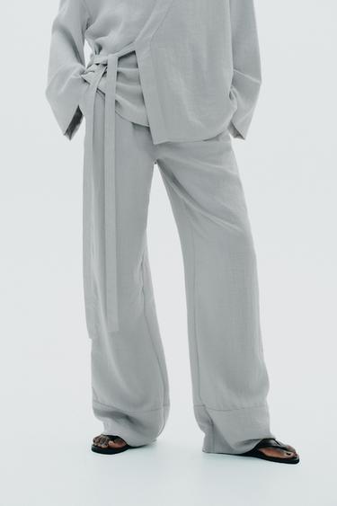 PYJAMA TROUSERS - Pearl marl by Zara - Image 2